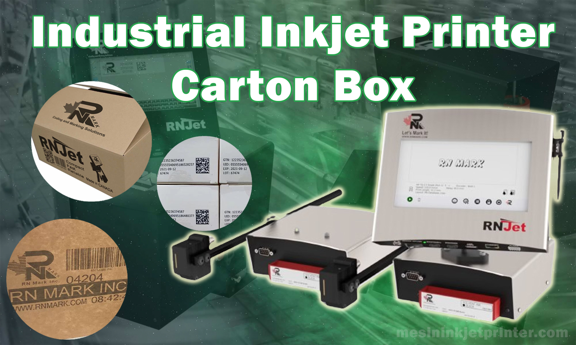 industrial inkjet printer carton box